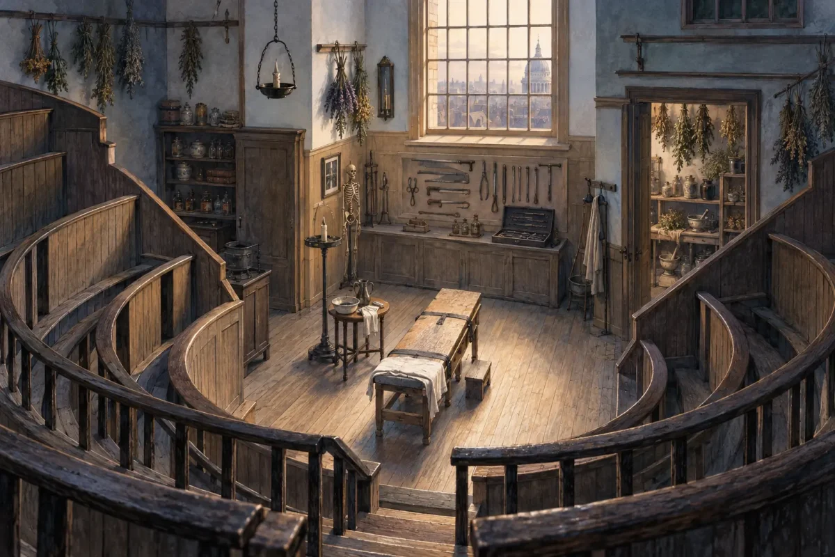 Old Operating Theatre London Historic timber operating theatre and herb garret in London