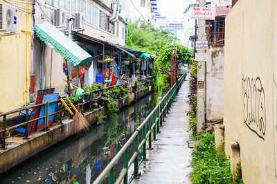 Thonburi canals in Bangkok