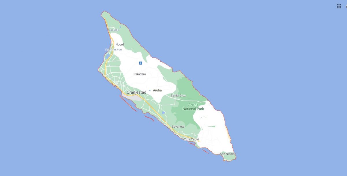 Aruba location map
