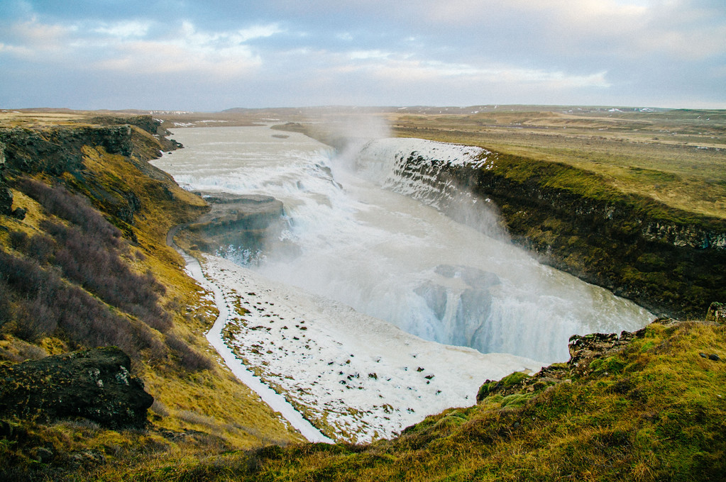 Gullfoss Waterfall in iceland