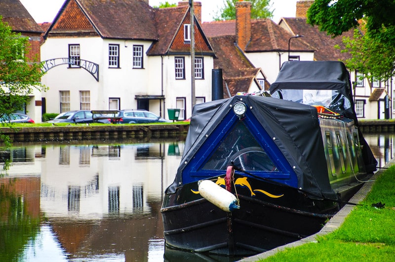 Newbury canals and boat Newbury canals and boat