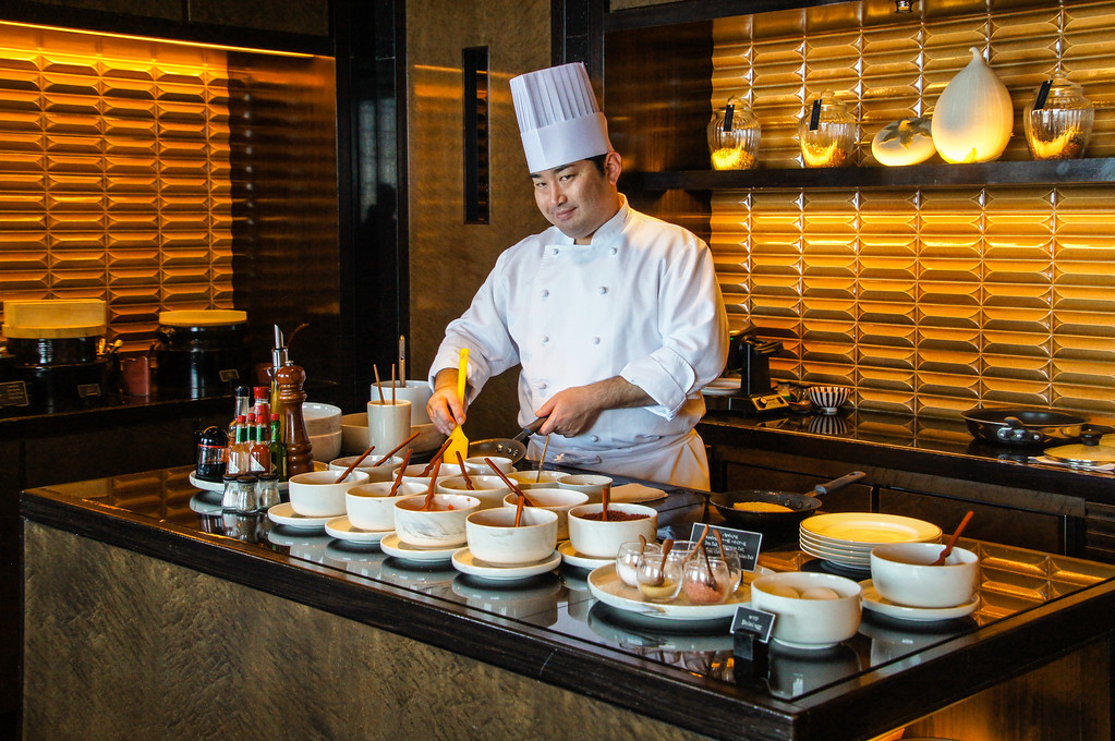 Breakfast chef in the Ritz-Carlton Tokyo