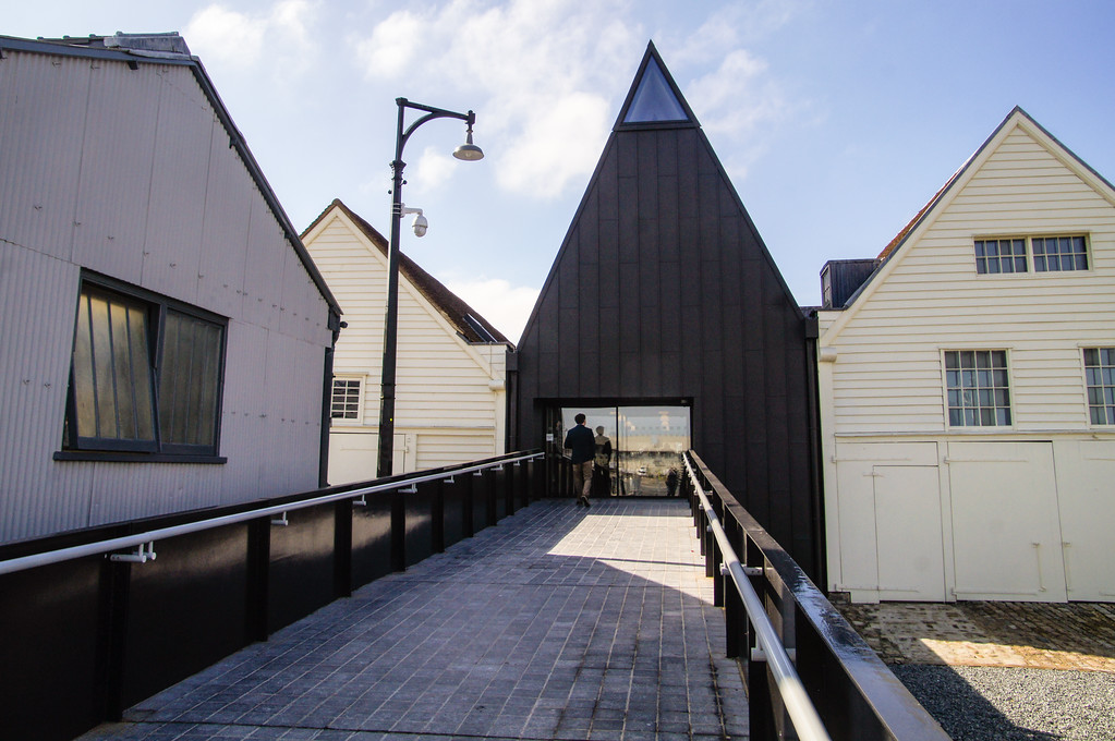 bridge to the entrance buildings to the historic dockyard chatham