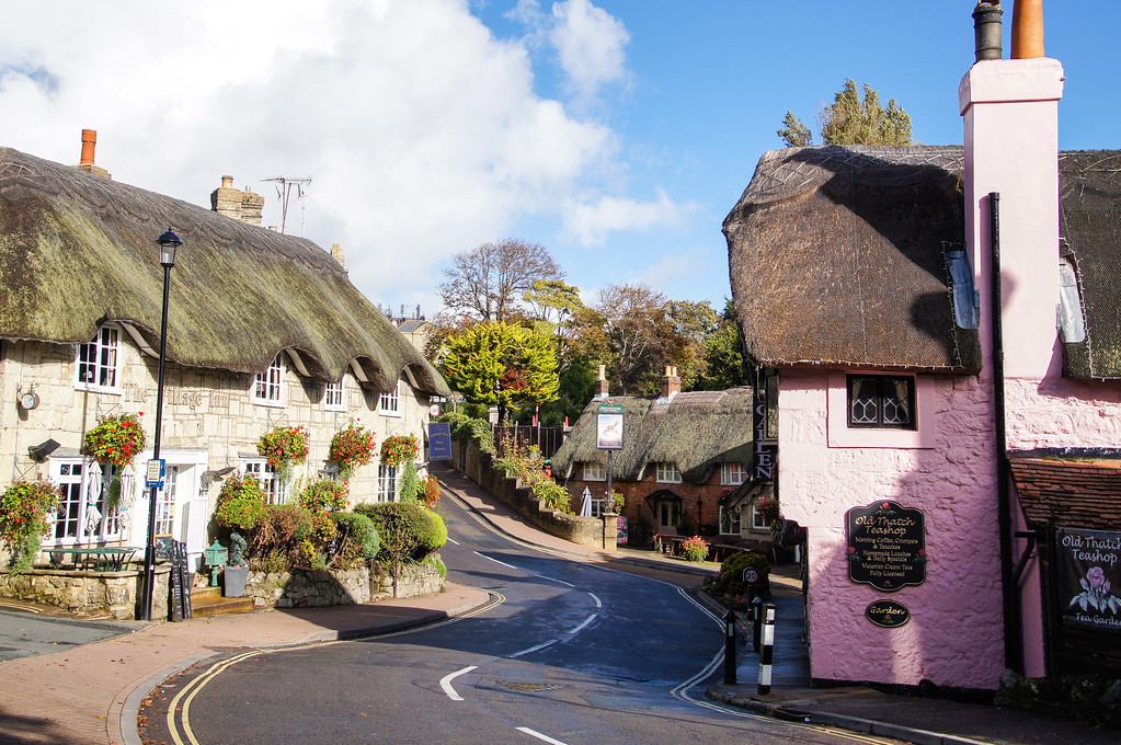center of old town of shanklin on the isle of wight Centre of Shanklin Old Village on the Isle of Wight