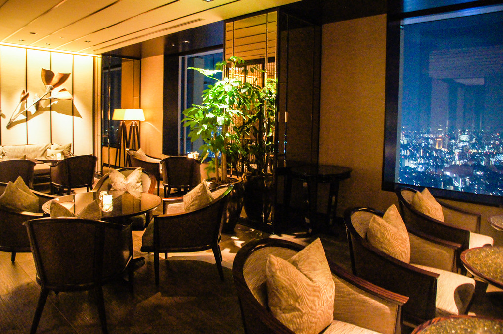 Club lounge at the Ritz-Carlton Tokyo