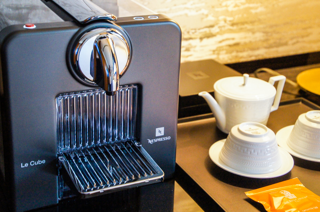 Coffee machine in bedroom at the Ritz-Carlton Tokyo