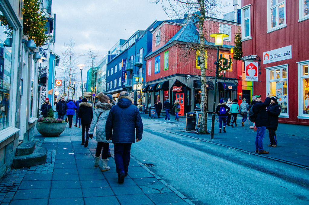 Colourful buildings in Reykjavík town centre