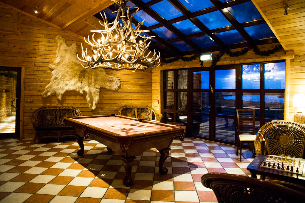 Communal play room at hotel ranga