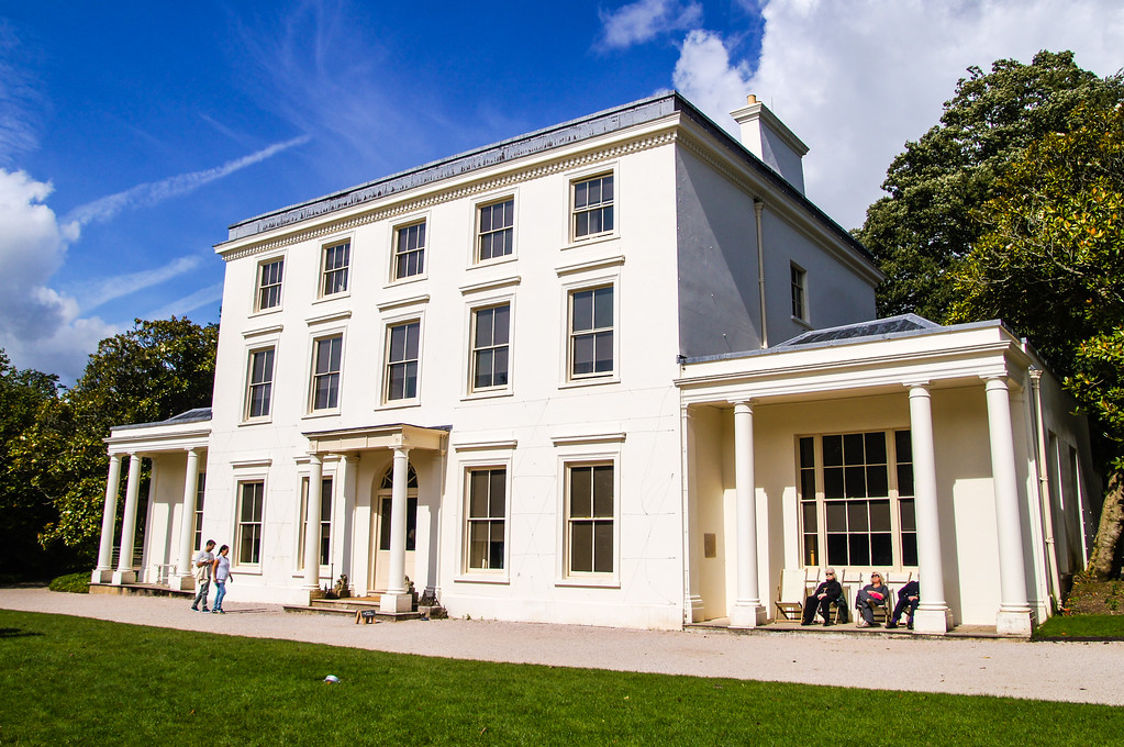 exterior of agatha christie greenway house in devon exterior of agatha christie greenway house in devon