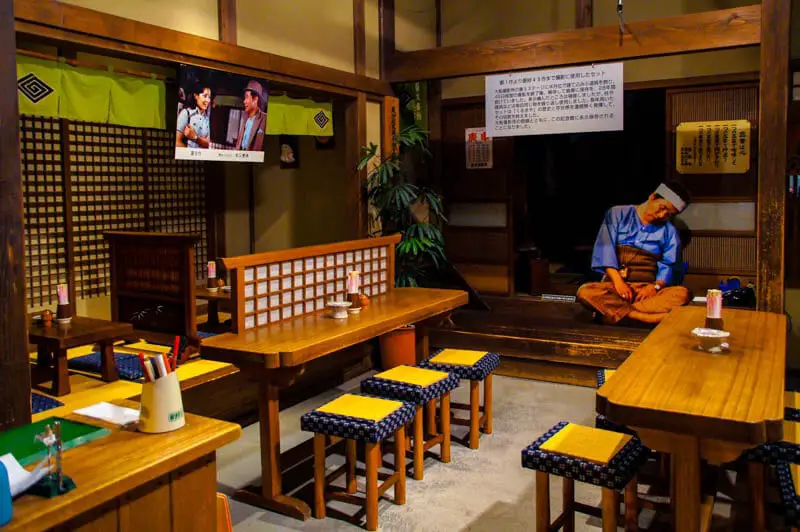 full scale tv set at Katsushika Shibamata Tora San Museum in Shibamata