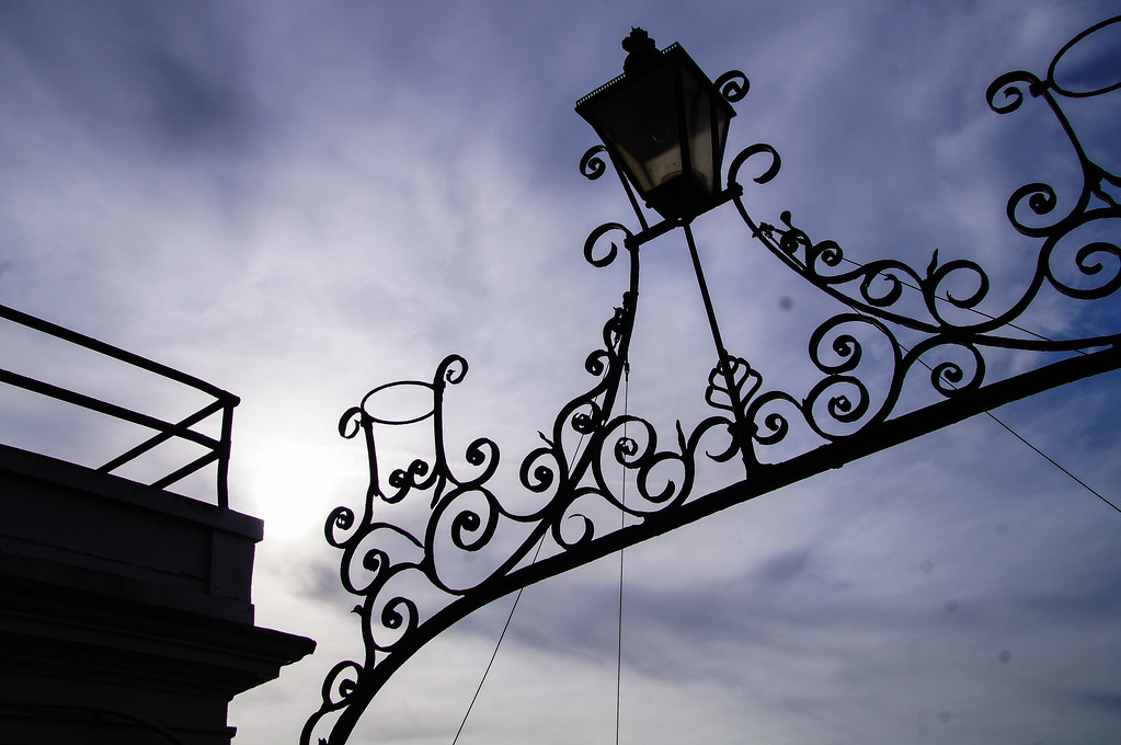 gate at the admirals walk at the historic dockyard chatham