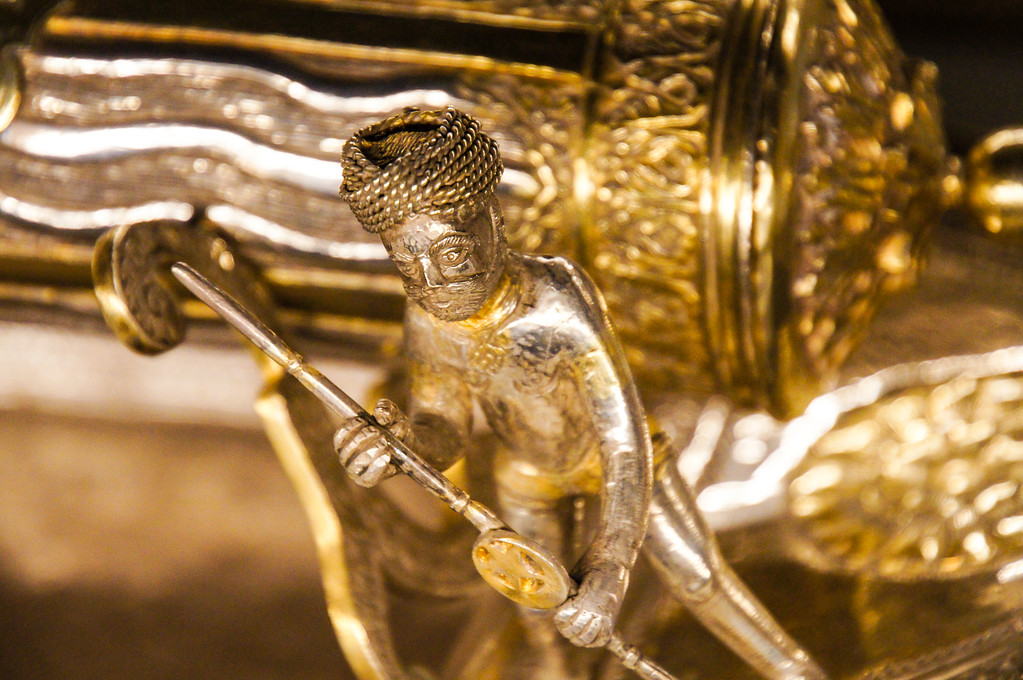 gold guilding at osborne house on the isle of wight Gold decoration inside Osborne House
