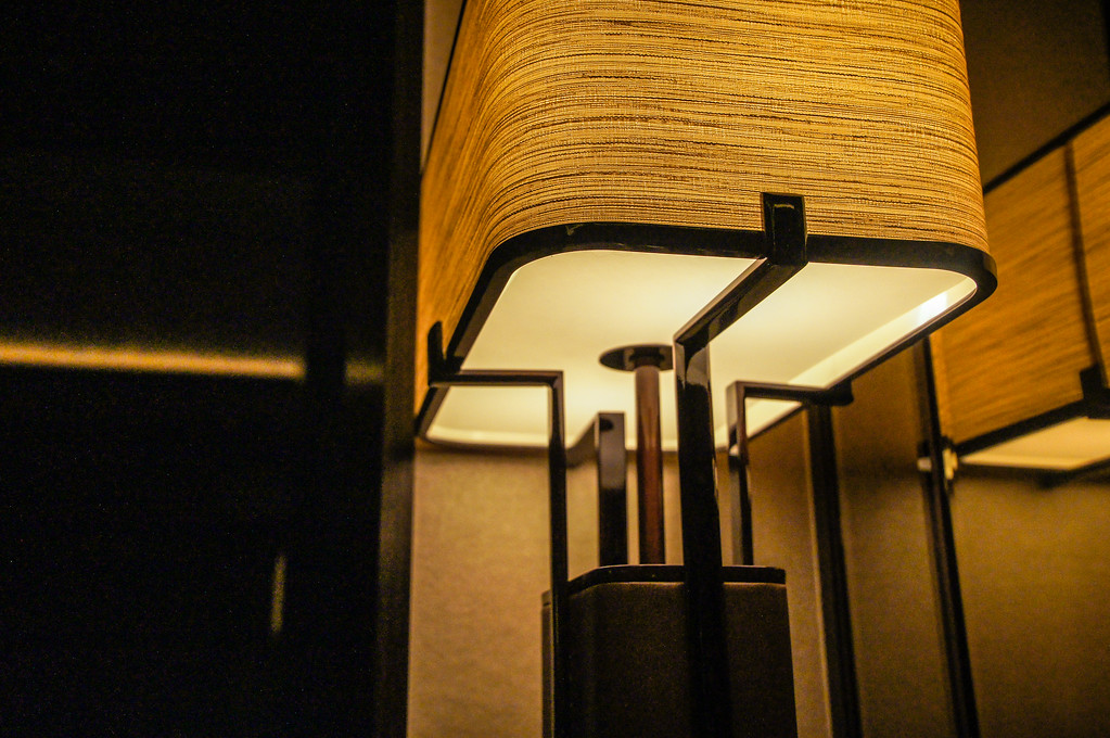 Lamps in the club lounge at the Ritz-Carlton Tokyo