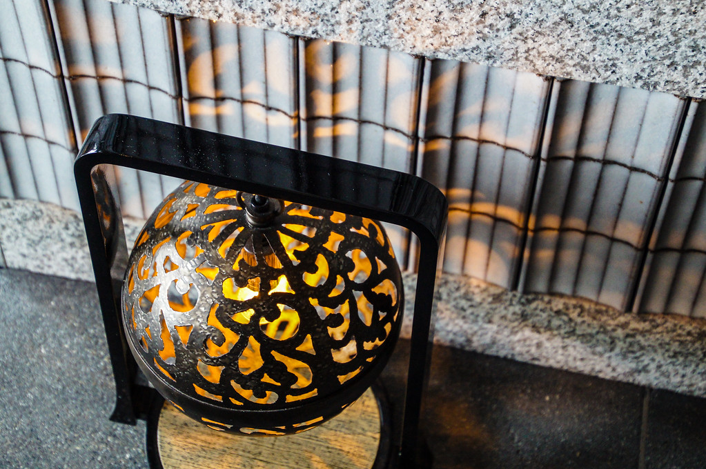 Lamps in traditional Kokushoan in Hinokizaka at the Ritz-Carlton Tokyo