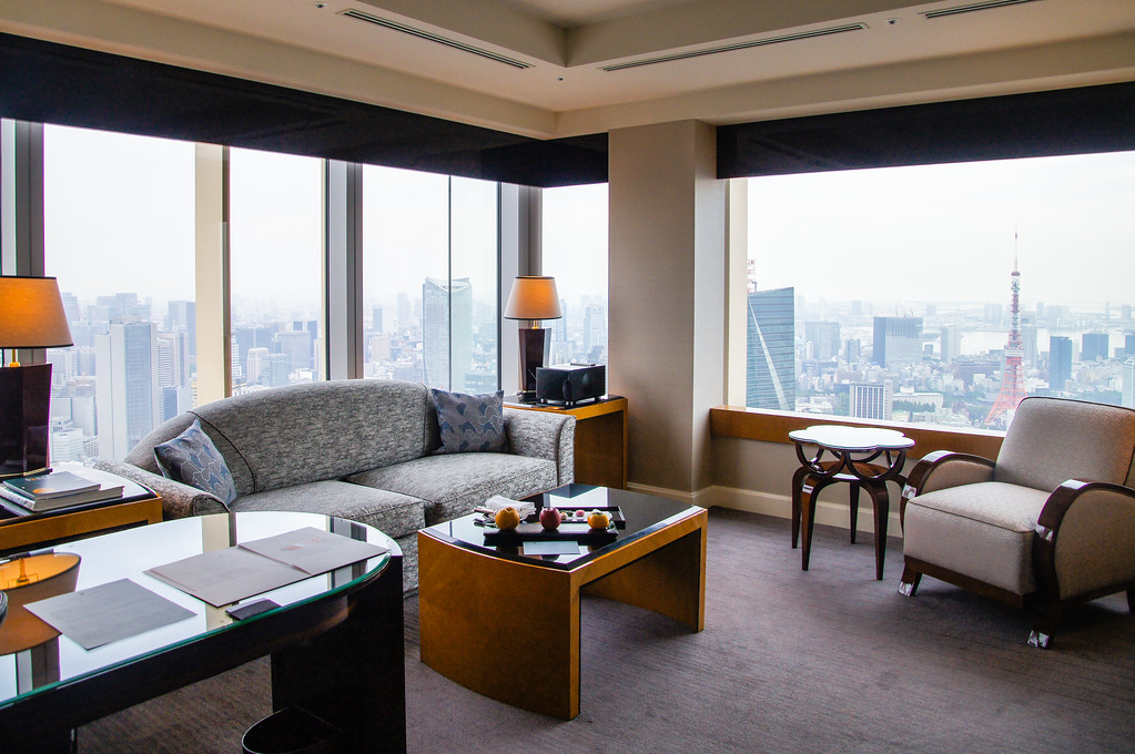 Living room at the Ritz-Carlton Tokyo