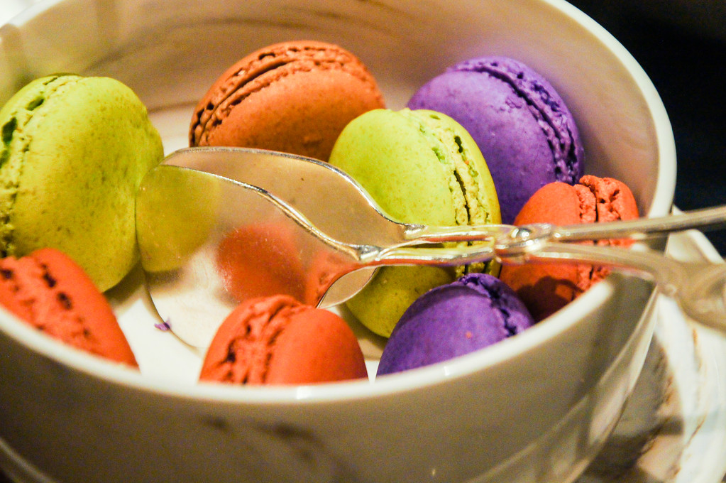 Macaroons in the club lounge at the Ritz-Carlton Tokyo