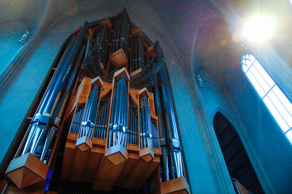 Pipe organ inside Hallgrímskirkja
