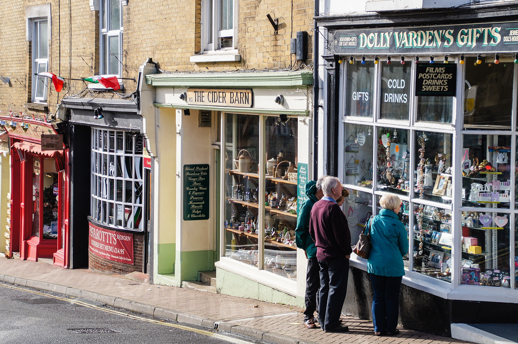 shop fronts in old shanklin on the isle of wight Shop fronts in old shanklin on the isle of wight