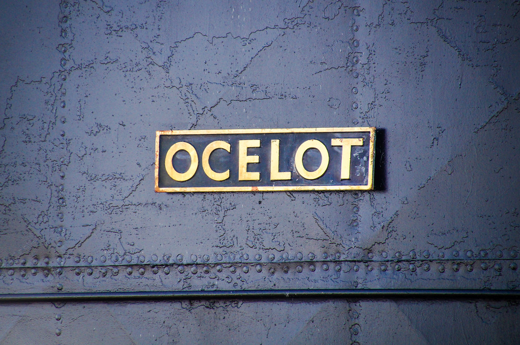 sign on the hms ocelot submarine at the historic dockyard chatham