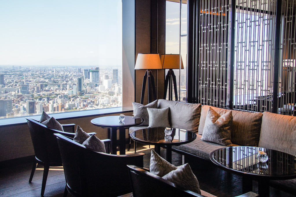 Sky lobby at the Ritz-Carlton Tokyo