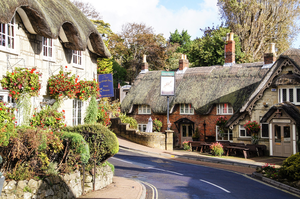 thatched cottage in old town of shanklin on the isle of wight Thatched cottage in old town of shanklin on the isle of wight