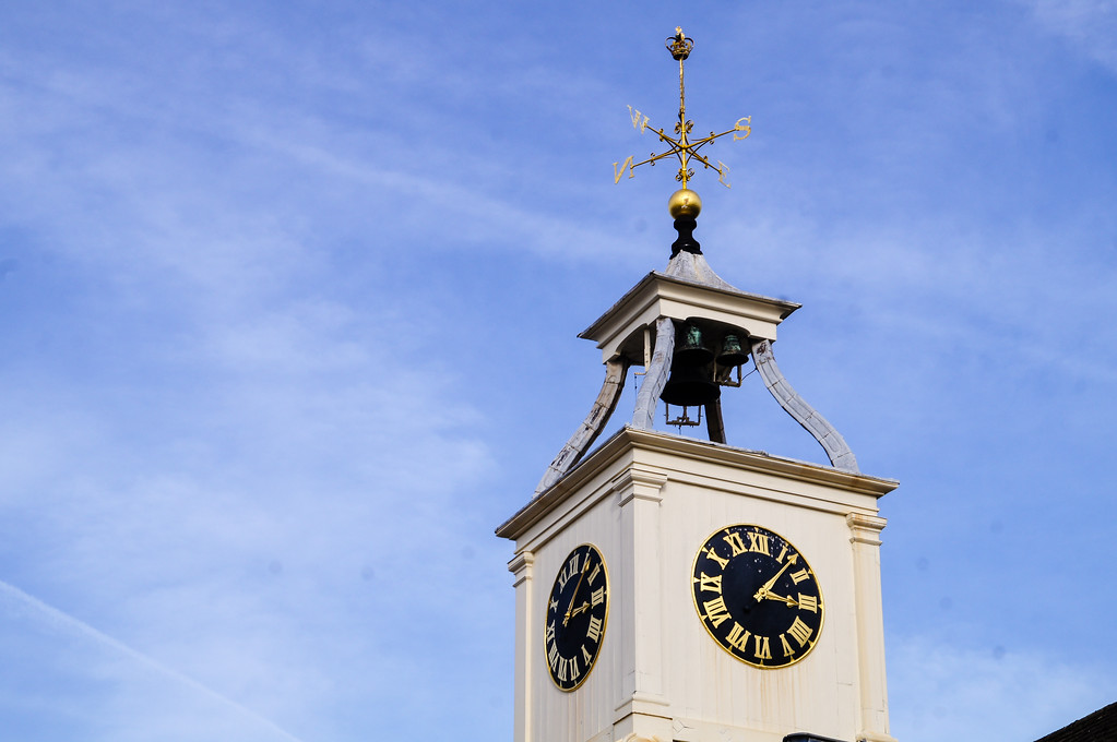 the clock tower building at the historic dockyard chatham