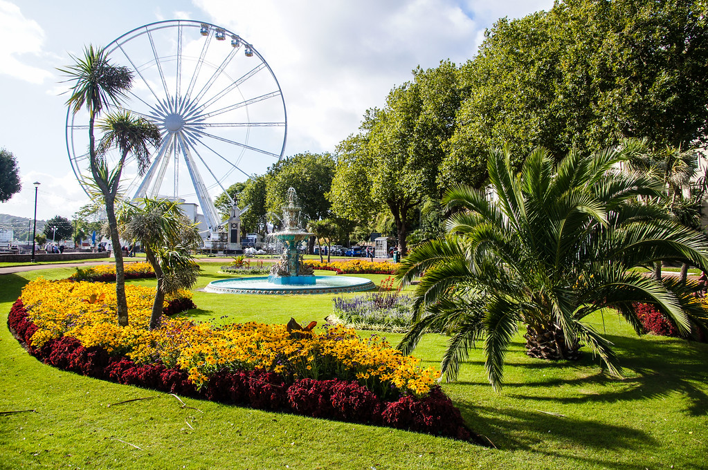 torquay ferris wheel and garden in devon torquay ferris wheel and garden in devon