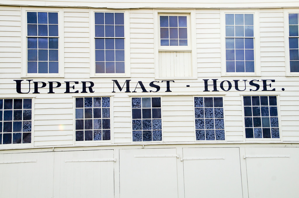 upper mast house at the entrance to the historic dockyard chatham