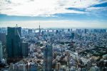 Views from the sky lobby at the Ritz-Carlton Tokyo
