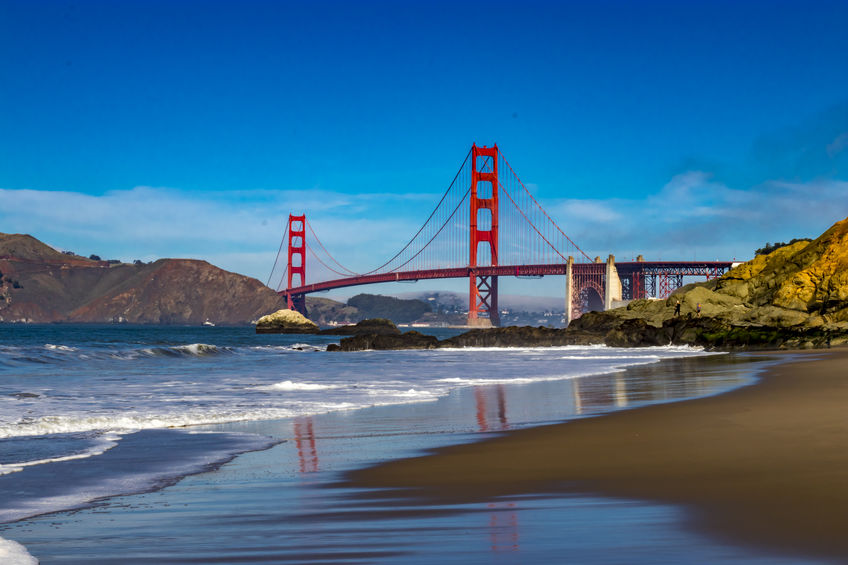 Golden Gate Bridge in San Francisco from Baker Beach Golden Gate Bridge in San Francisco from Baker Beach