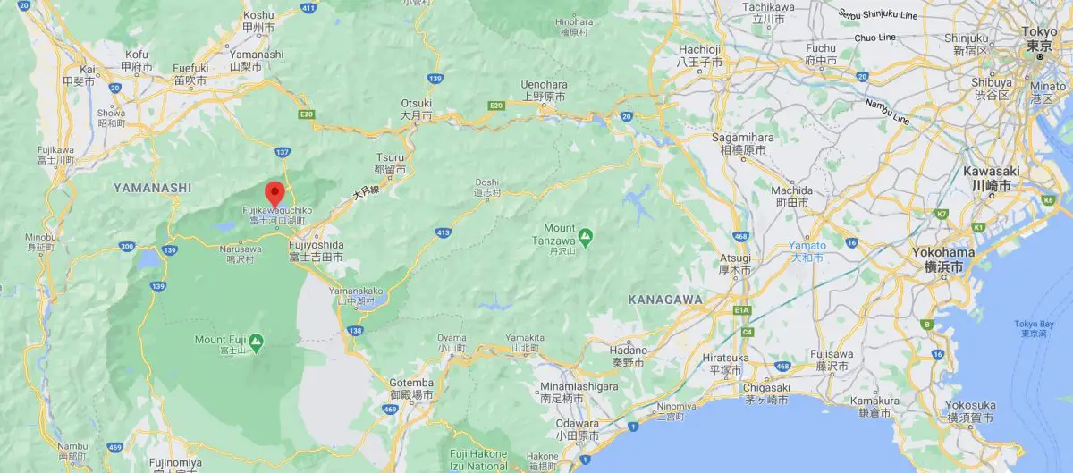 Lake Kawaguchiko Location Map Lake Kawaguchiko Location Map