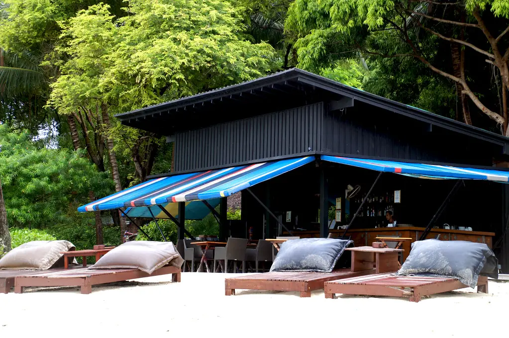 beach bar at zeavola resort on Ko Phi Phi Island