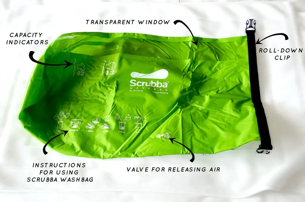 break down of parts of front of scrubba washbag review break down of parts of front of scrubba washbag review