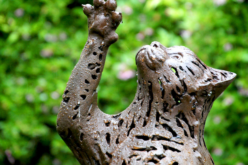 cat statue in borde hill gardens Cat statue in Borde Hill Garden