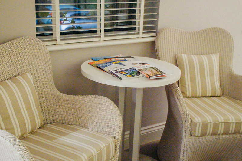 Chairs in our bedroom in hotel la place in Jersey