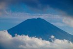 Cloudless Mount Fuji seen across Lake Kawaguchiko