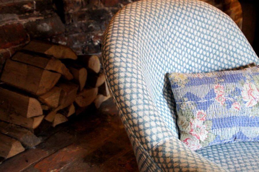 comfortable chair in resident only drawing room at the bel and dragon in odiham