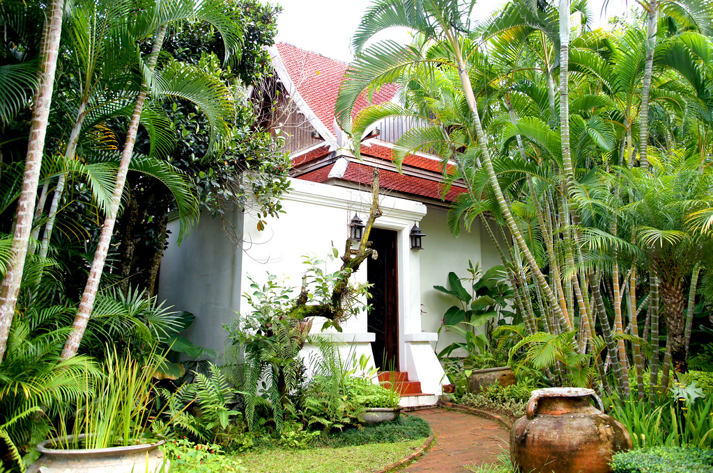 entrance to our villa at panviman chiang mai in thailand Entrance to the villa at Panviman Chiang Mai Spa Resort