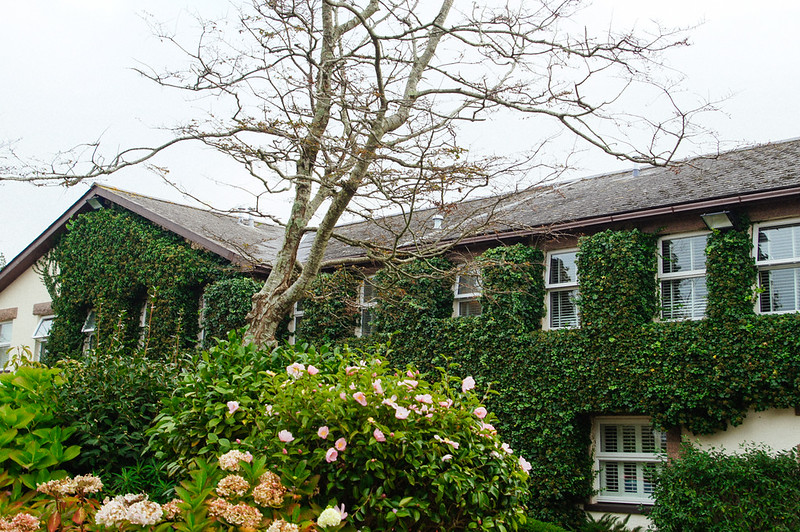 Exterior of hotel la place in Jersey