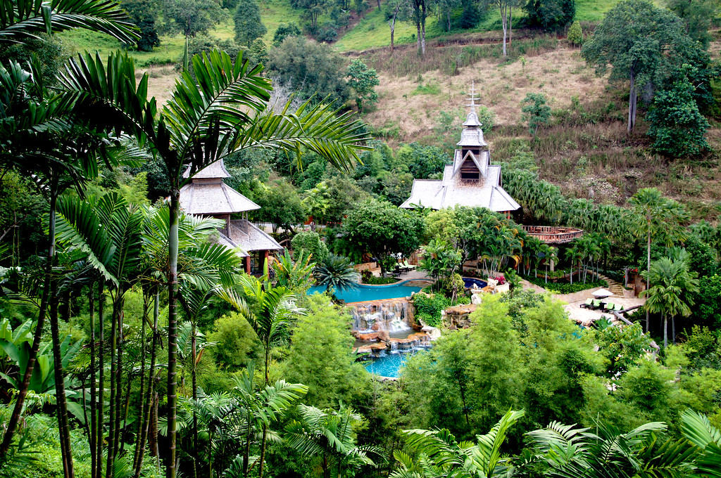 green oasis around panviman chiang mai in thailand Green oasis around Panviman Chiang Mai Spa Resort