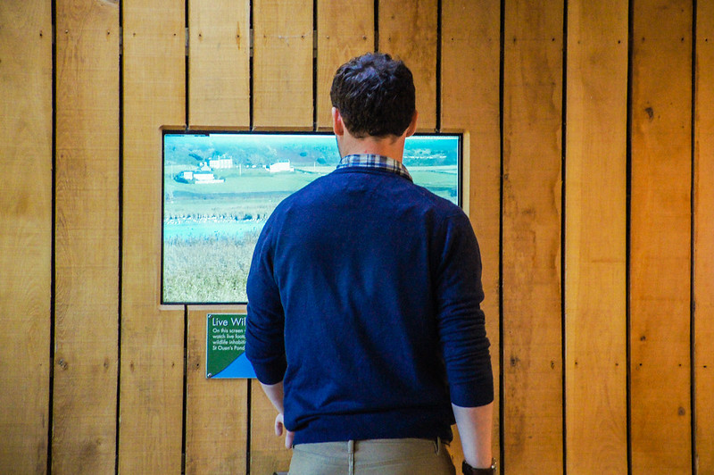 Gary inside the Jersey Wetland Centre