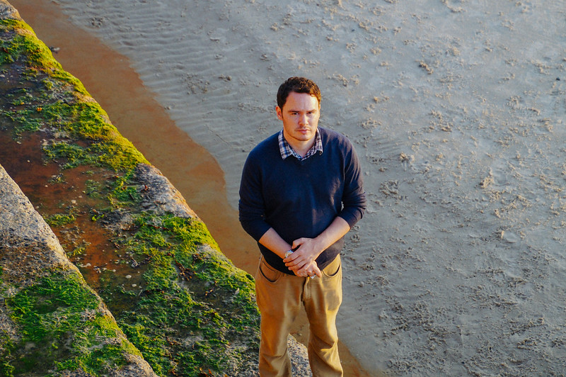 Gary on beach in St Ouen's bay in Jersey