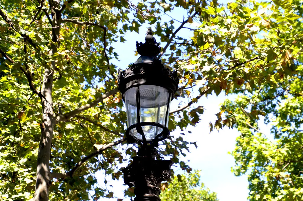 old lamp post in paris france location of hotel la tremoille