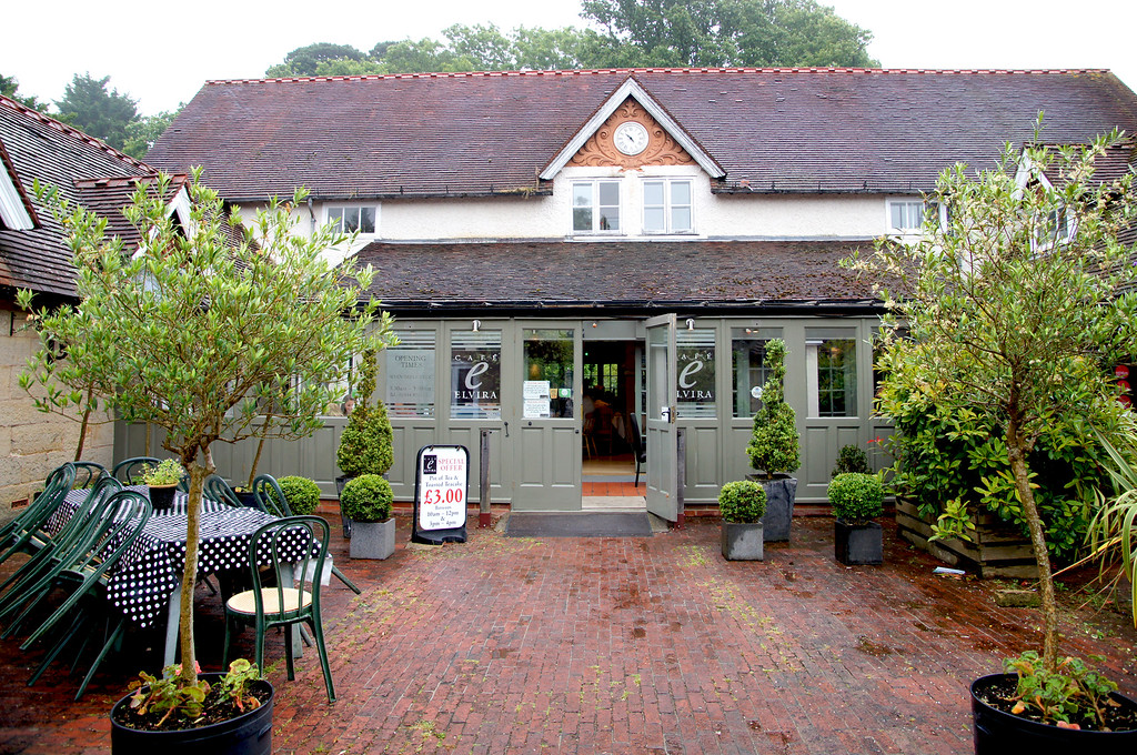 outside of cafe elvira at borde hill gardens Outside of cafe elvira at Borde Hill Garden