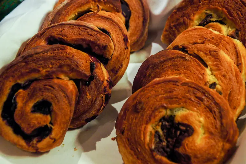 pastries for breakfast at the plough at lupton hotel in the lake district