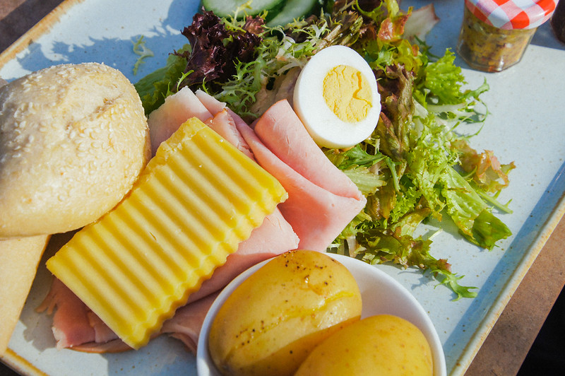 Ploughman's lunch at Jersey Zoo