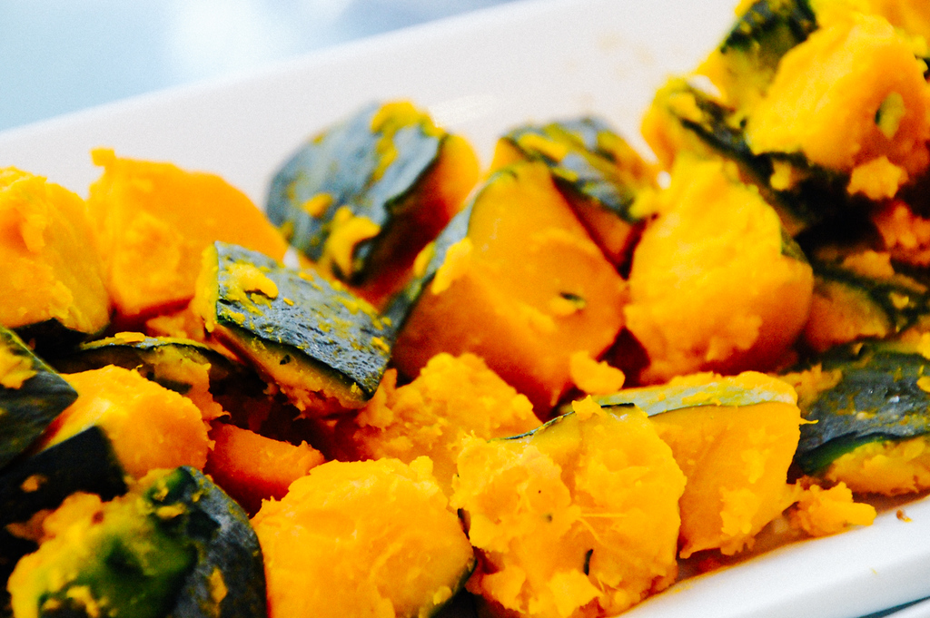 pumpkin on breakfast buffet in Gate hotel kaminarimon
