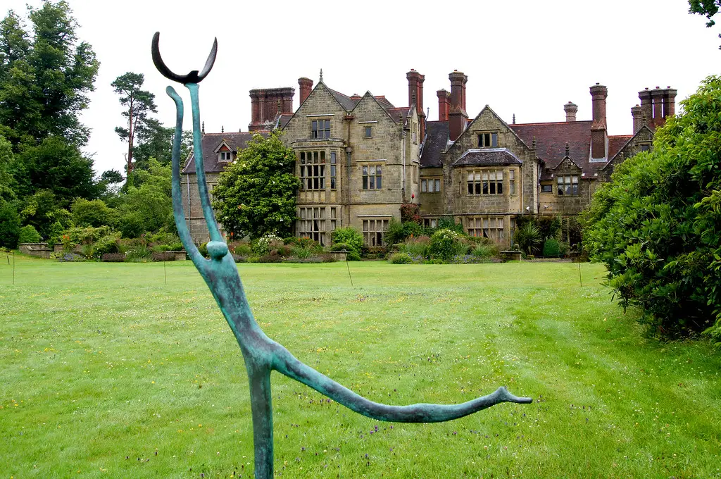 sculpture in front of Borde Hill private residence