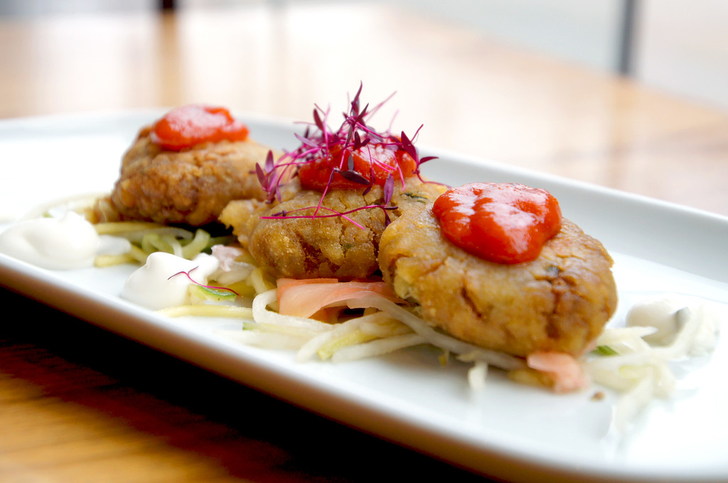 thai crab cakes starter at rocket italian fusion restaurant in london picture 1 thai crab cakes starter at rocket italian fusion restaurant in london picture 1