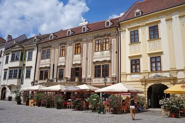 Town Square in Sopron in Hungary weekend getaway from Vienna